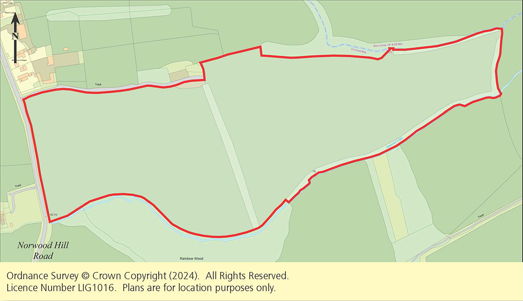 Lot: 94 - JUST OVER 33 ACRES OF FARMLAND IN STRATEGIC LOCATION - TO BE OFFERED FOR SALE BY PUBLIC AUCTION ON FRIDAY, 25TH OCTOBER 2024 -